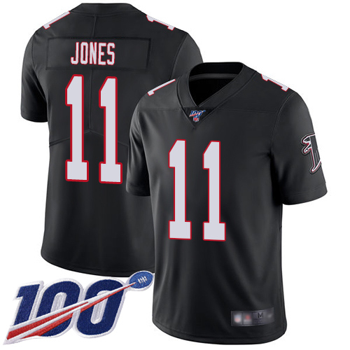 Atlanta Falcons Limited Black Men Julio Jones Alternate Jersey NFL Football #11 100th Season Vapor Untouchable